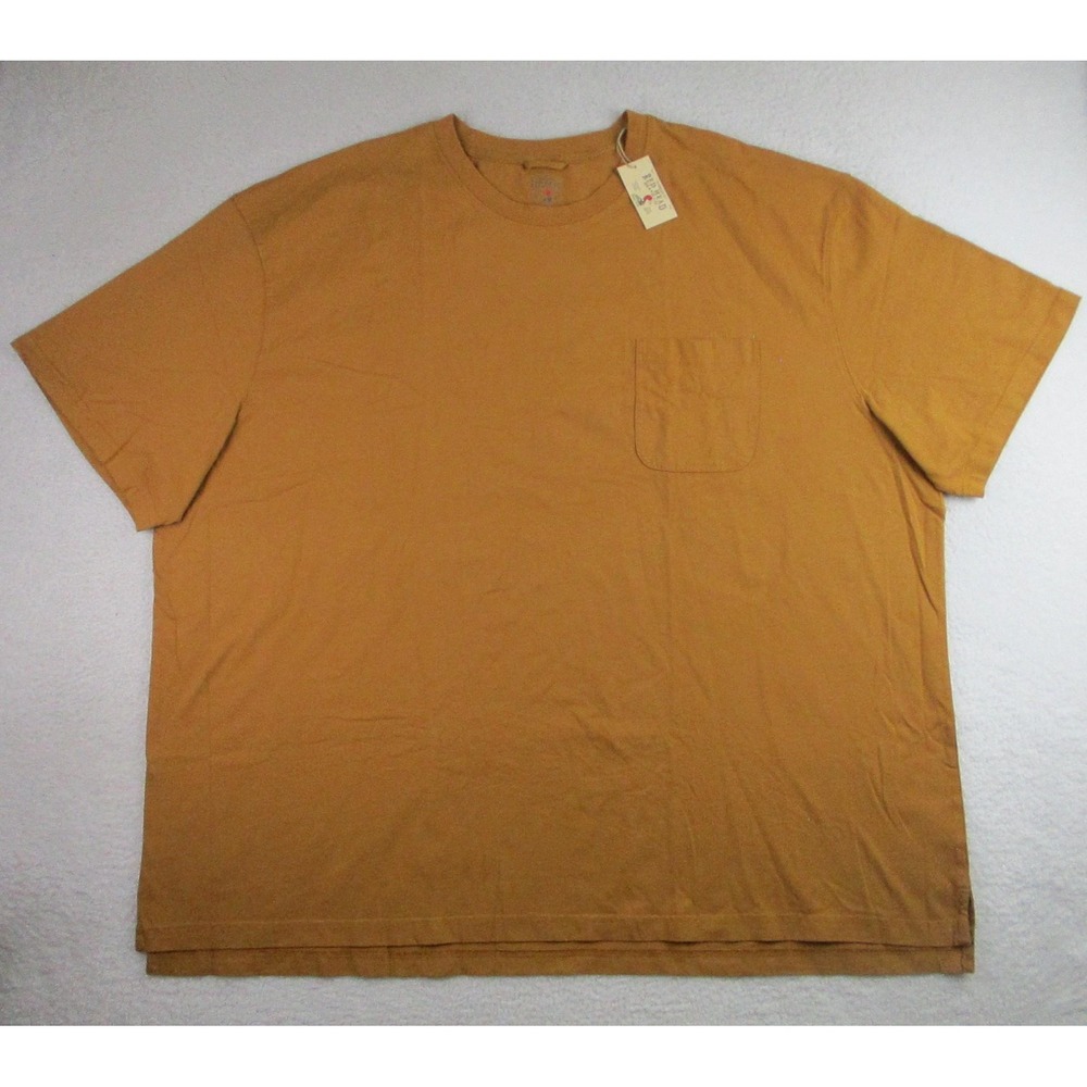 NWT Red Head Shirt Mens 5XL Brown Pocket‎ Crewneck Cotton Casual Outdoor Tee